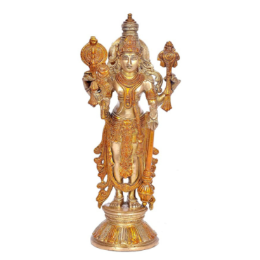 Brass Vishnu Idol - Online Iyer