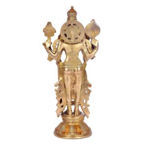 Brass Vishnu Idol - Online Iyer