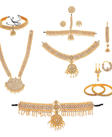 Gold Plating Set of Bharatanatyam Jewellery