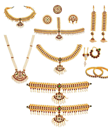 Bharatanatyam Jewellery Set